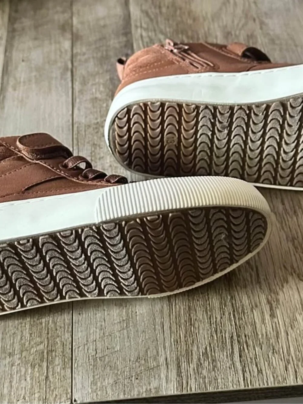 Brown High-Top Sneakers Size 13